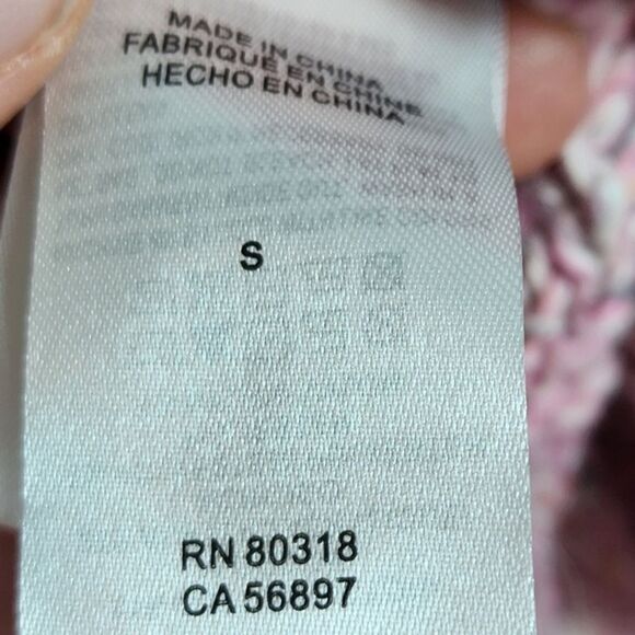 NWT Pink Knit Lucky Brand Side Button Sweater Size Small - Picture 6 of 8